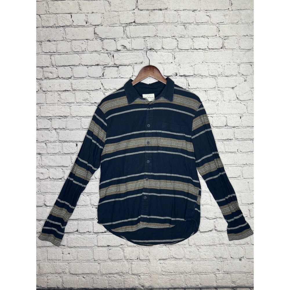 Lucky Brand Mens Striped Long Sleeve Button Up Shirt Size Medium
